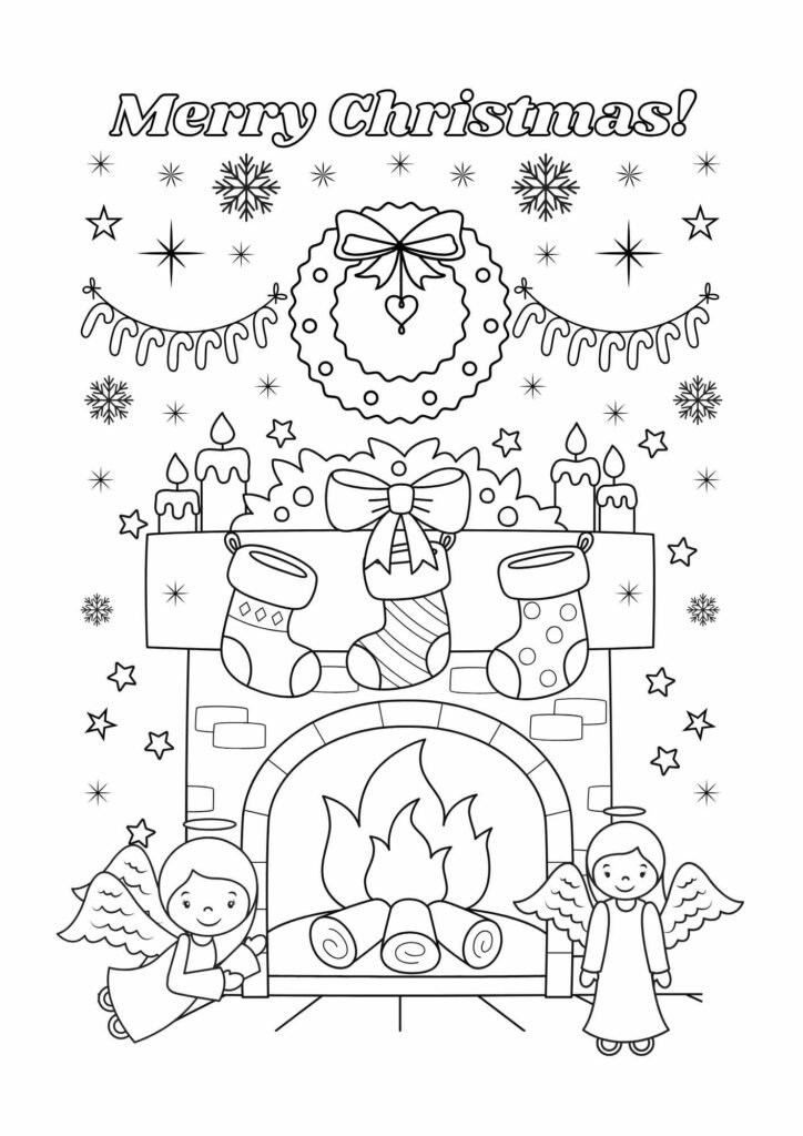 free christmas coloring pages printable​