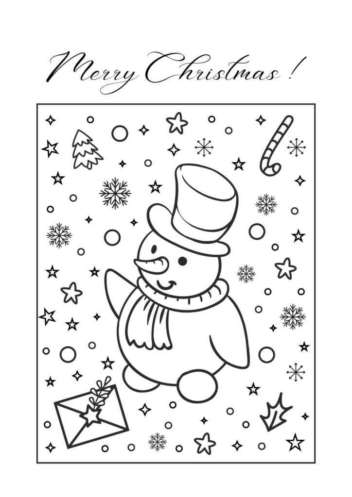 christmas color pages