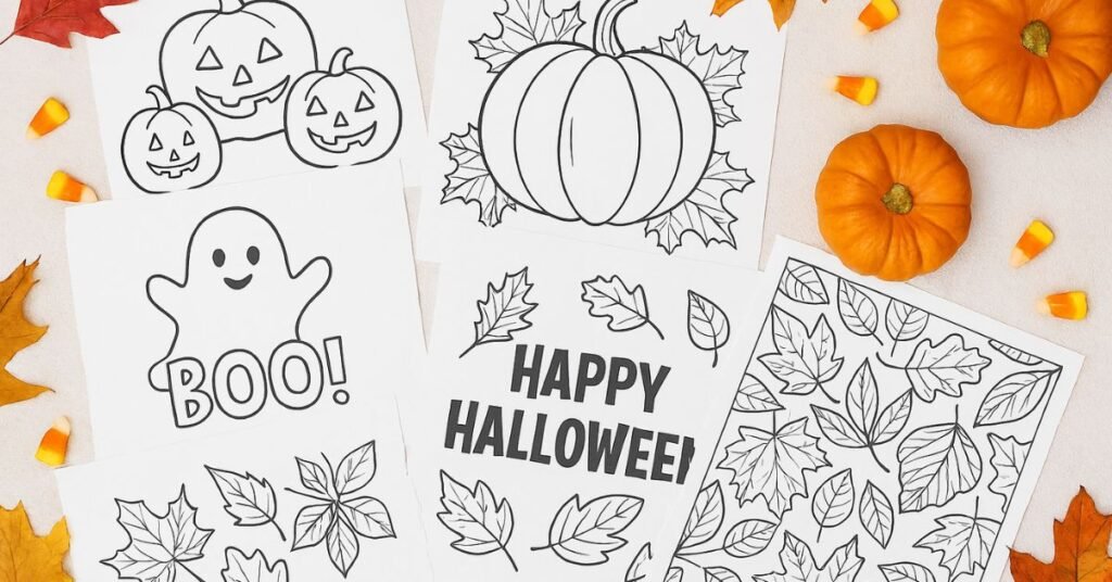 October Coloring Pages