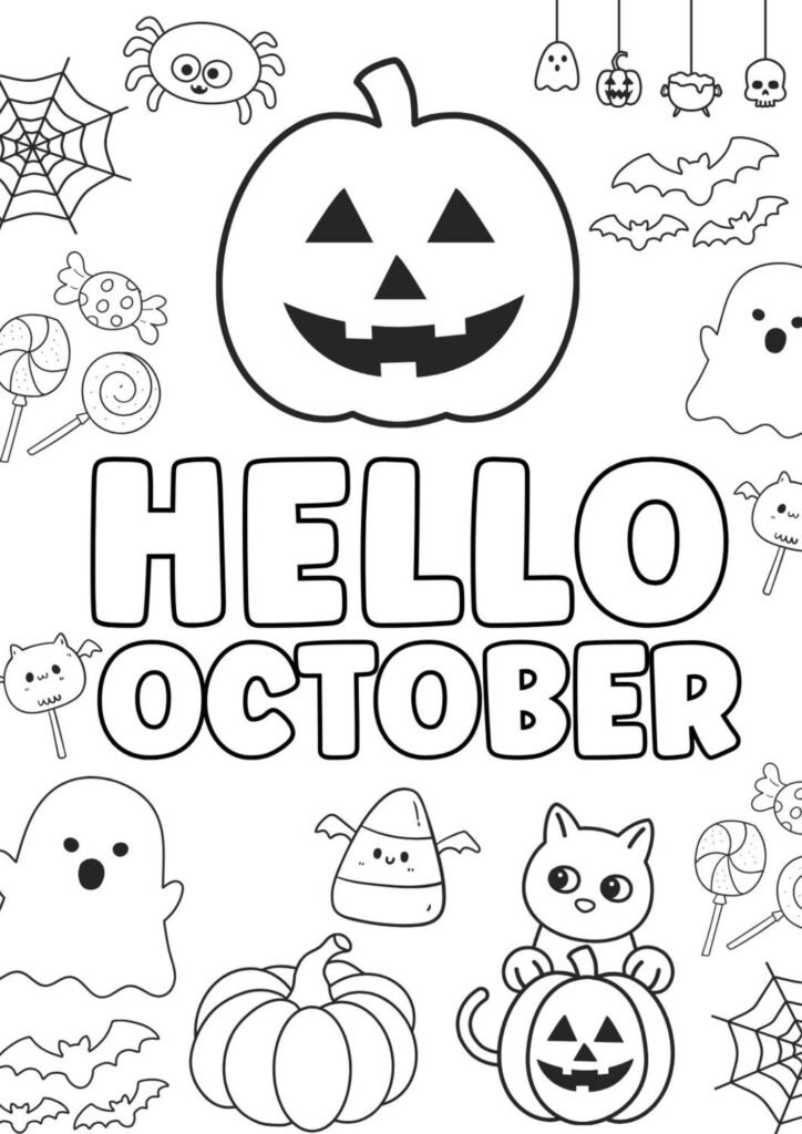 October Coloring Pages