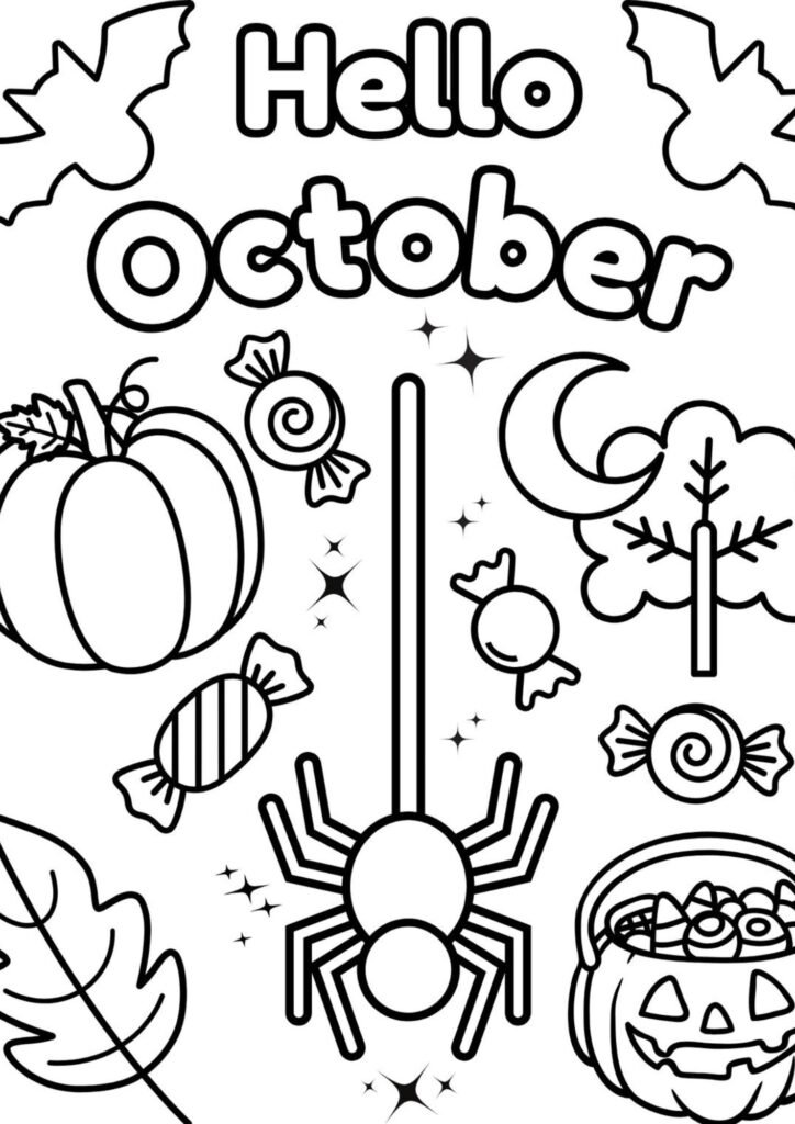 October Coloring Pages