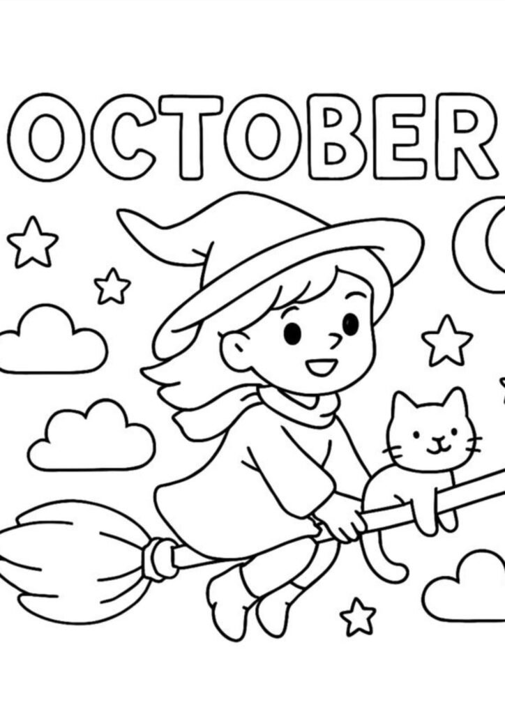 October Coloring Pages