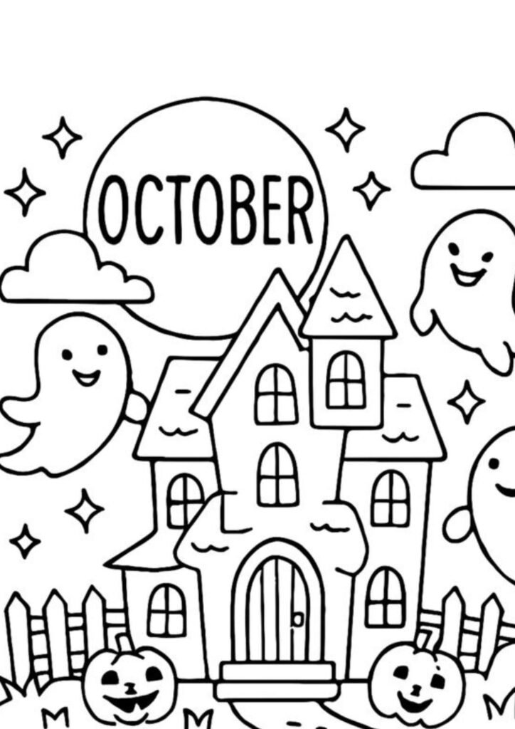 October Coloring Pages