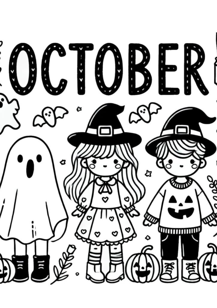 October Coloring Pages