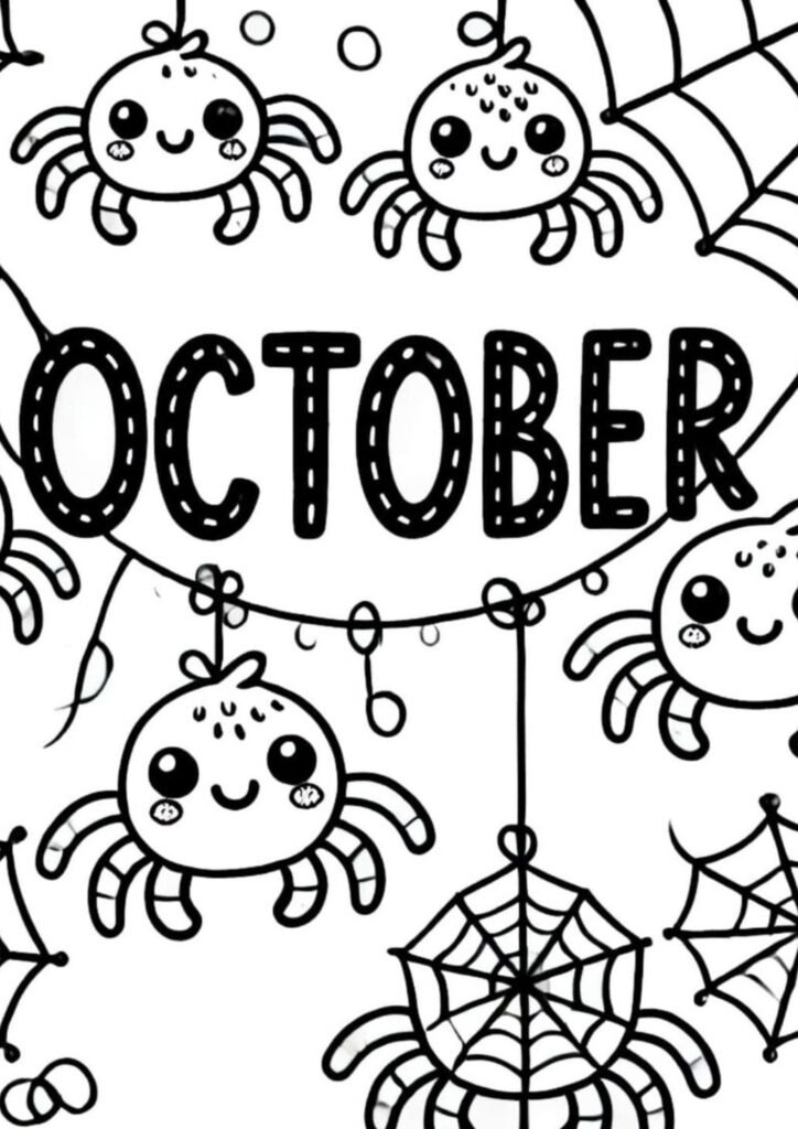 October Coloring Pages