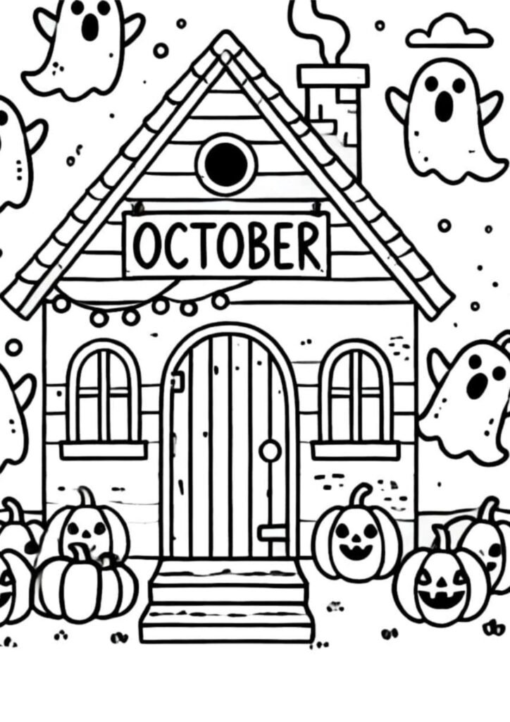October Coloring Pages