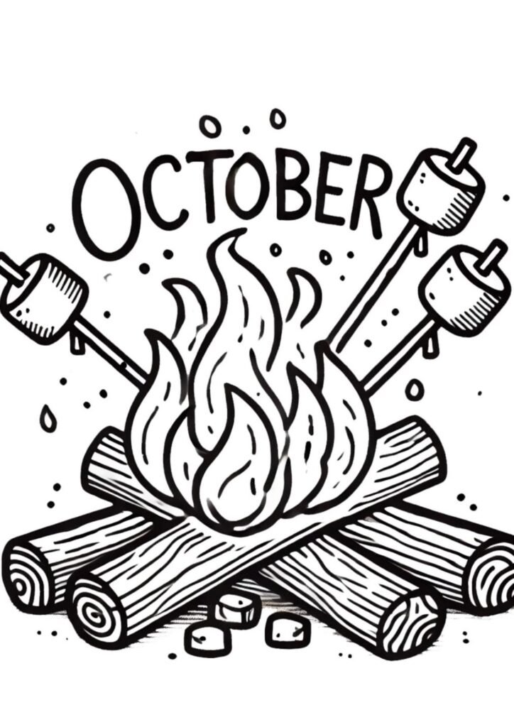 October Coloring Pages