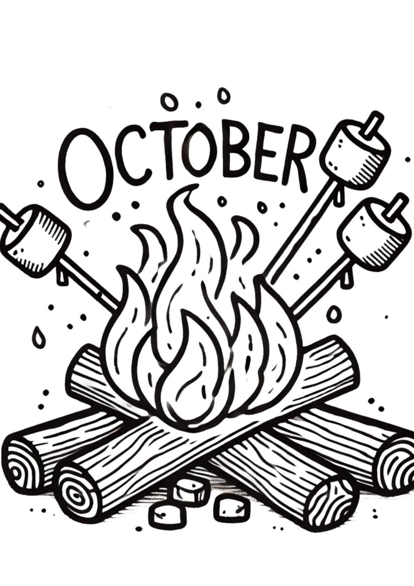 50 October Coloring Pages Fun Fall & Halloween Printables