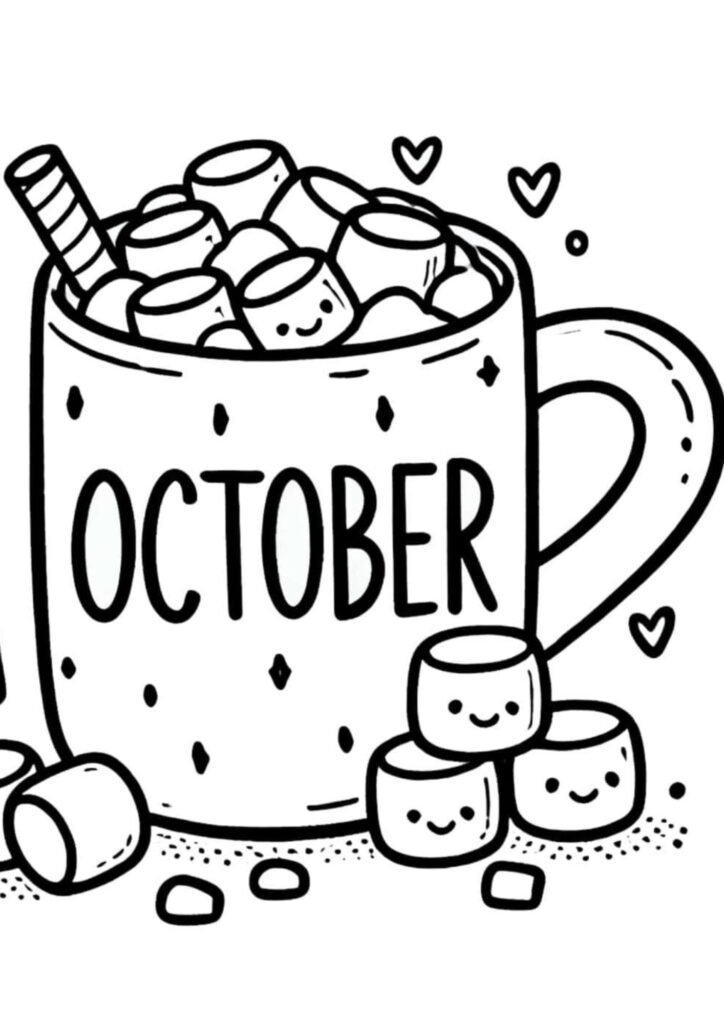October Coloring Pages