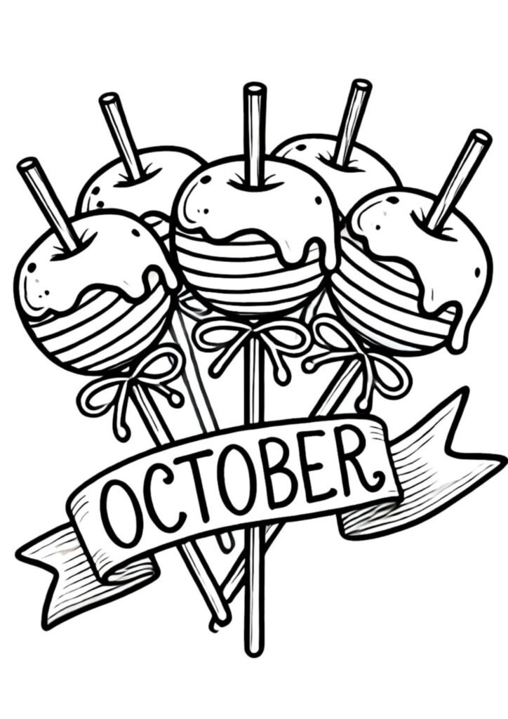 October Coloring Pages