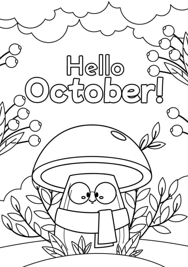 October Coloring Pages