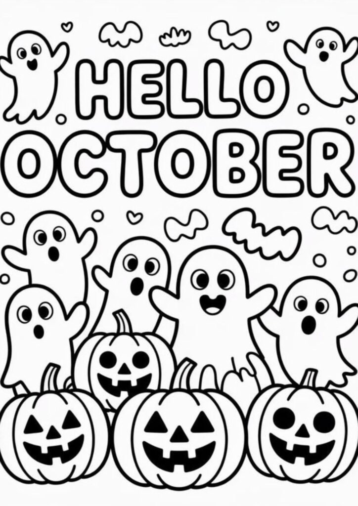October Coloring Pages