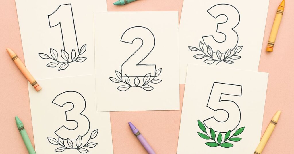 Printable Number Coloring