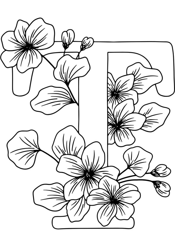 T alphabet coloring pages