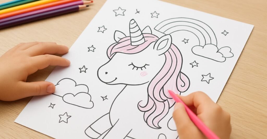 Unicorn Coloring Pages Printable