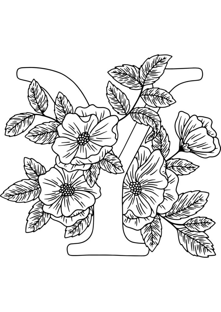 Y alphabet coloring pages