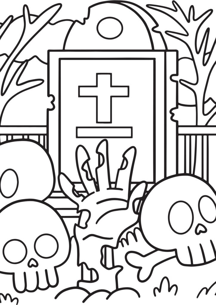 adult halloween printable coloring pages