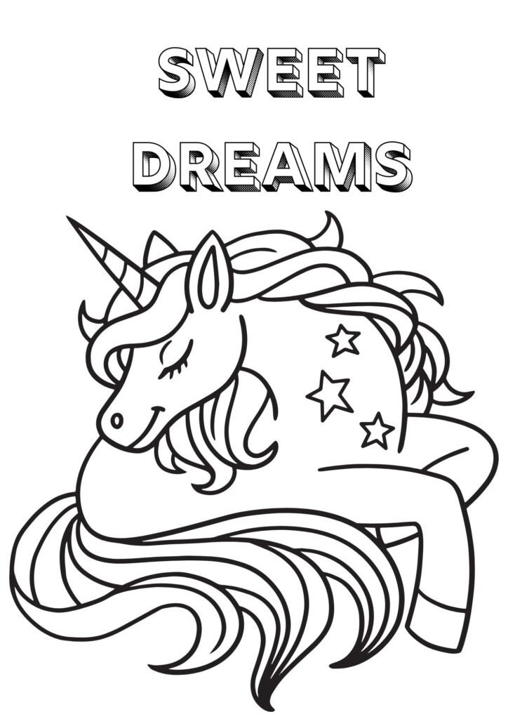 baby unicorn coloring pages printable