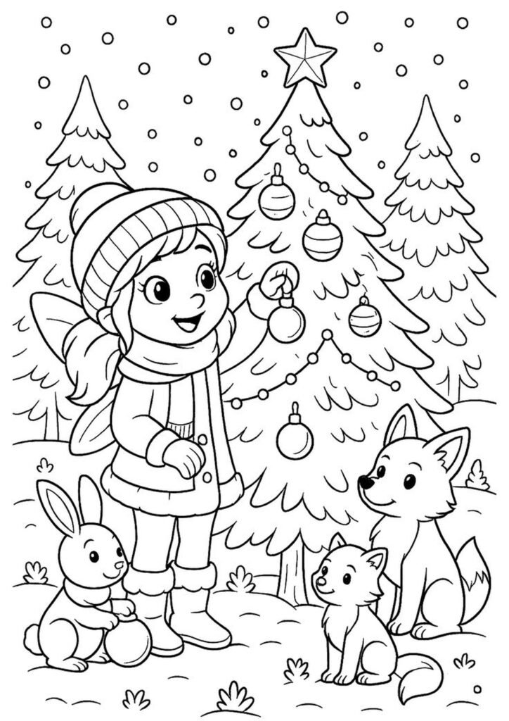 christmas coloring pages free printable