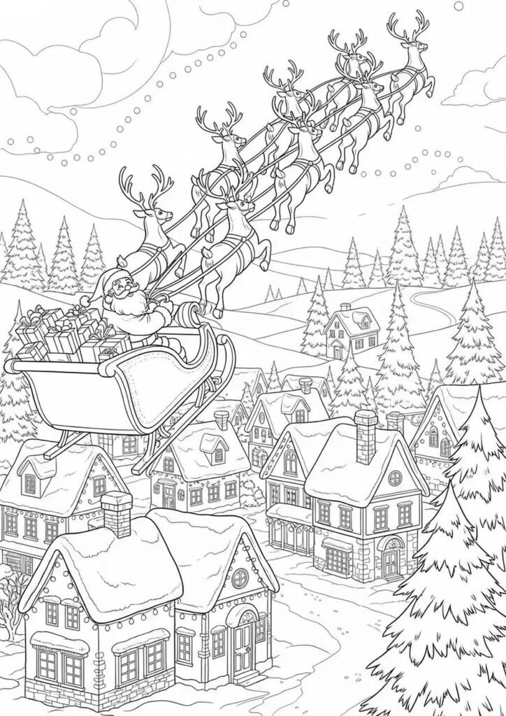 printable christmas coloring pages