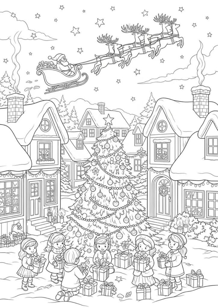 free christmas coloring pages