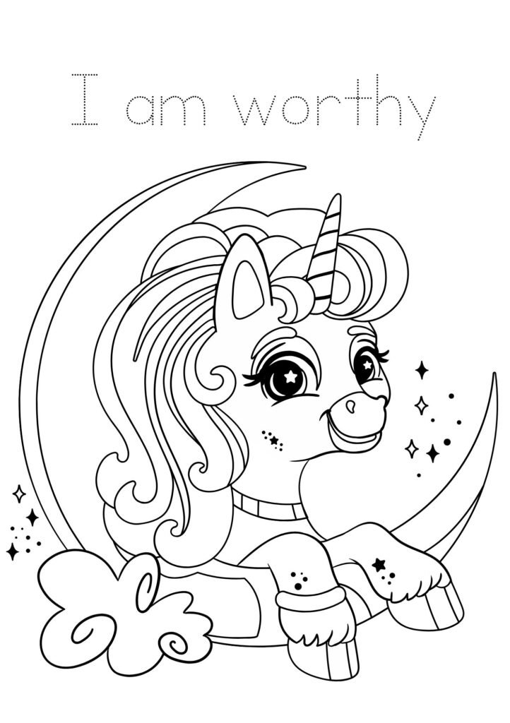 christmas unicorn coloring pages printable