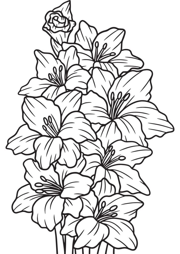 coloring pages printable flowers