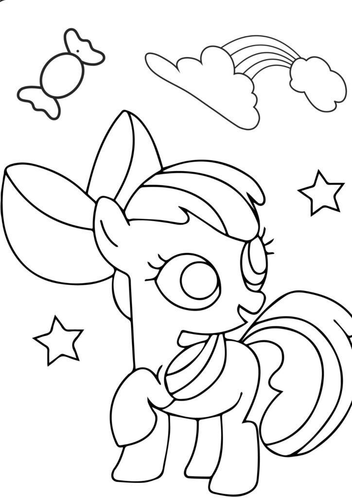 cute kawaii unicorn coloring pages printable