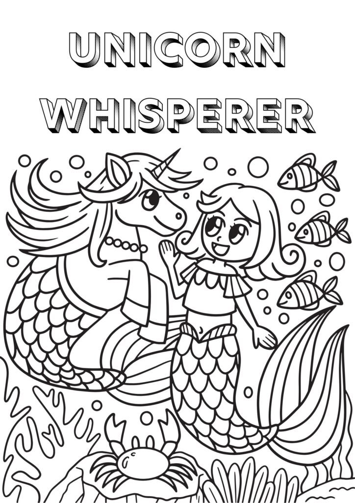 cute unicorn coloring pages printable