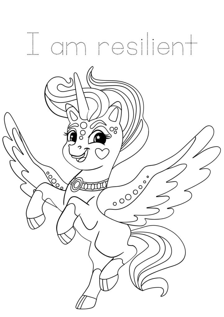 fairy and unicorn coloring pages printables