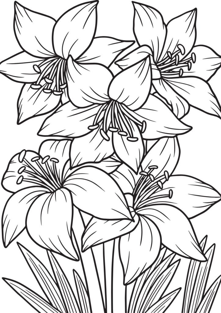 flower coloring pages for adults