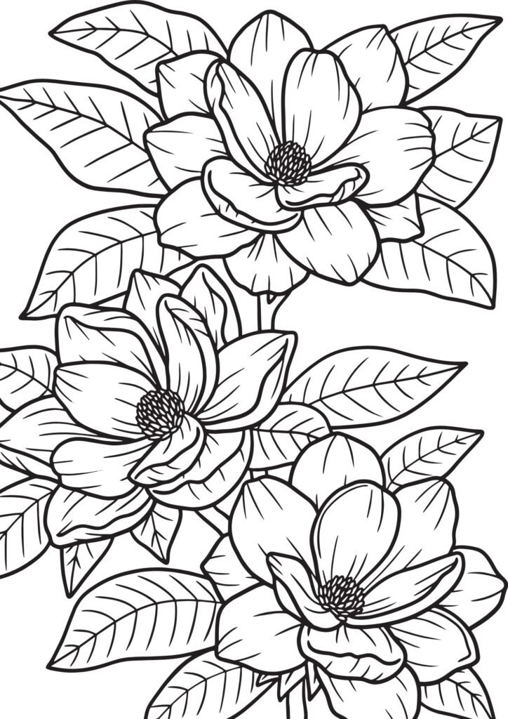 flower coloring pages printable