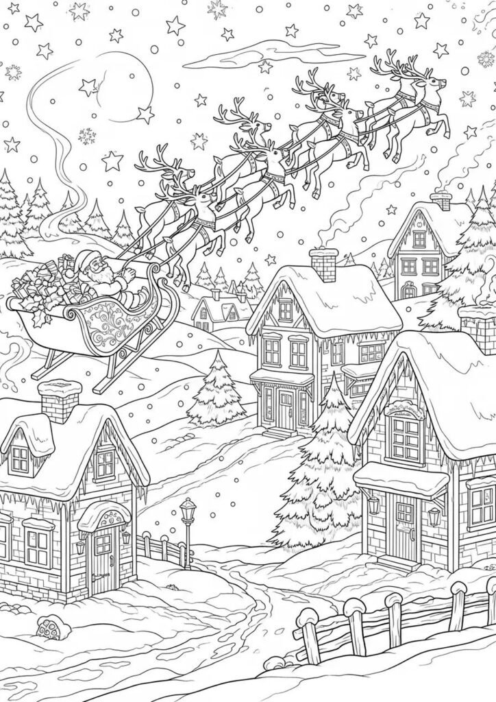 free printable christmas coloring pages