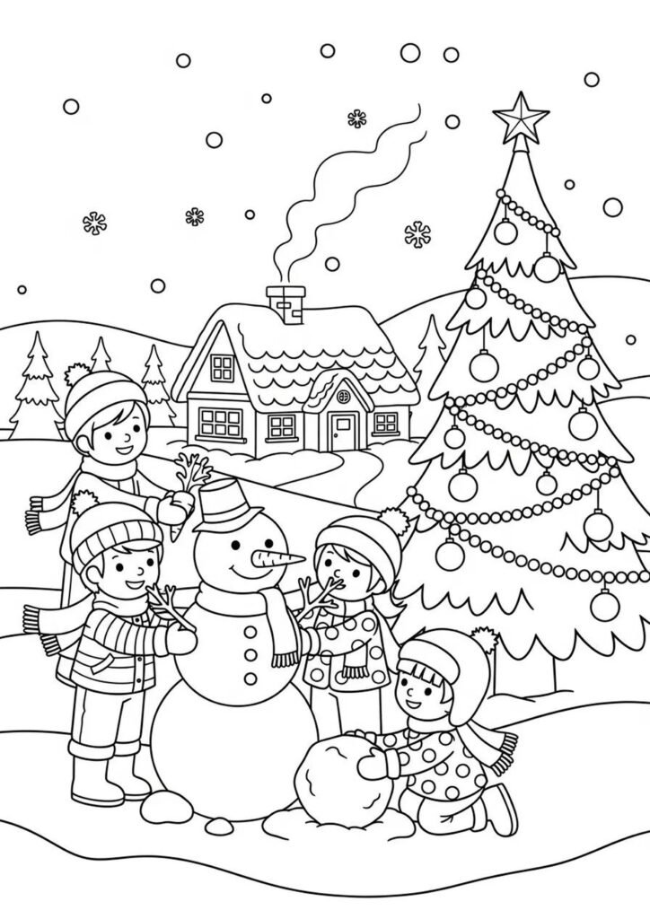 christmas coloring pages for kids