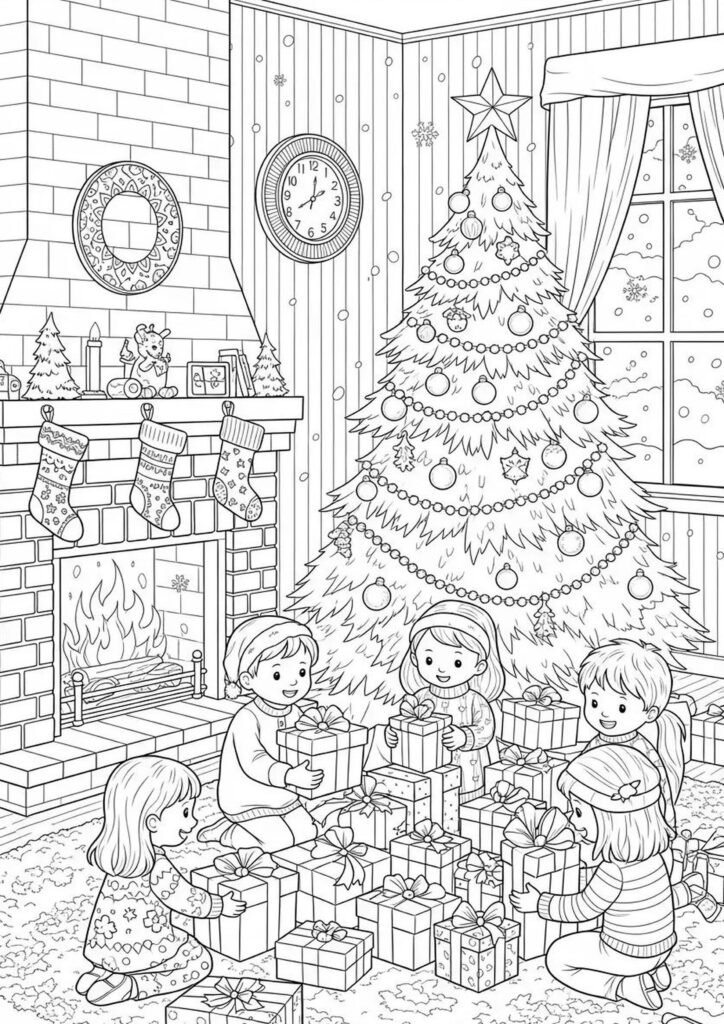 christmas coloring pages printable