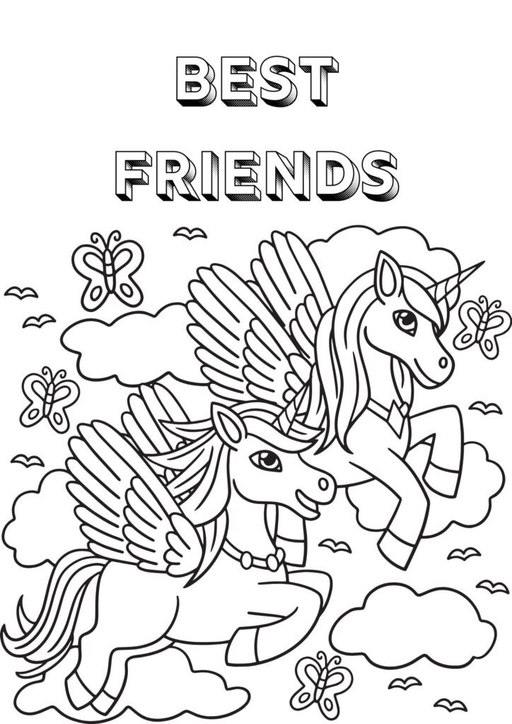 free printable unicorn coloring pages