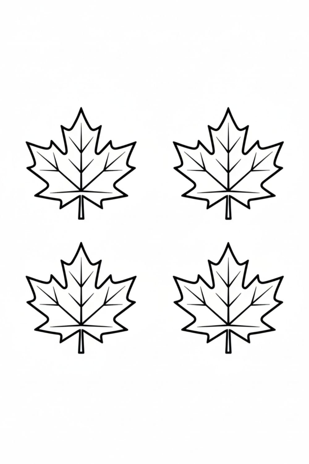Fall leaf templates printable for autumn crafts and coloring