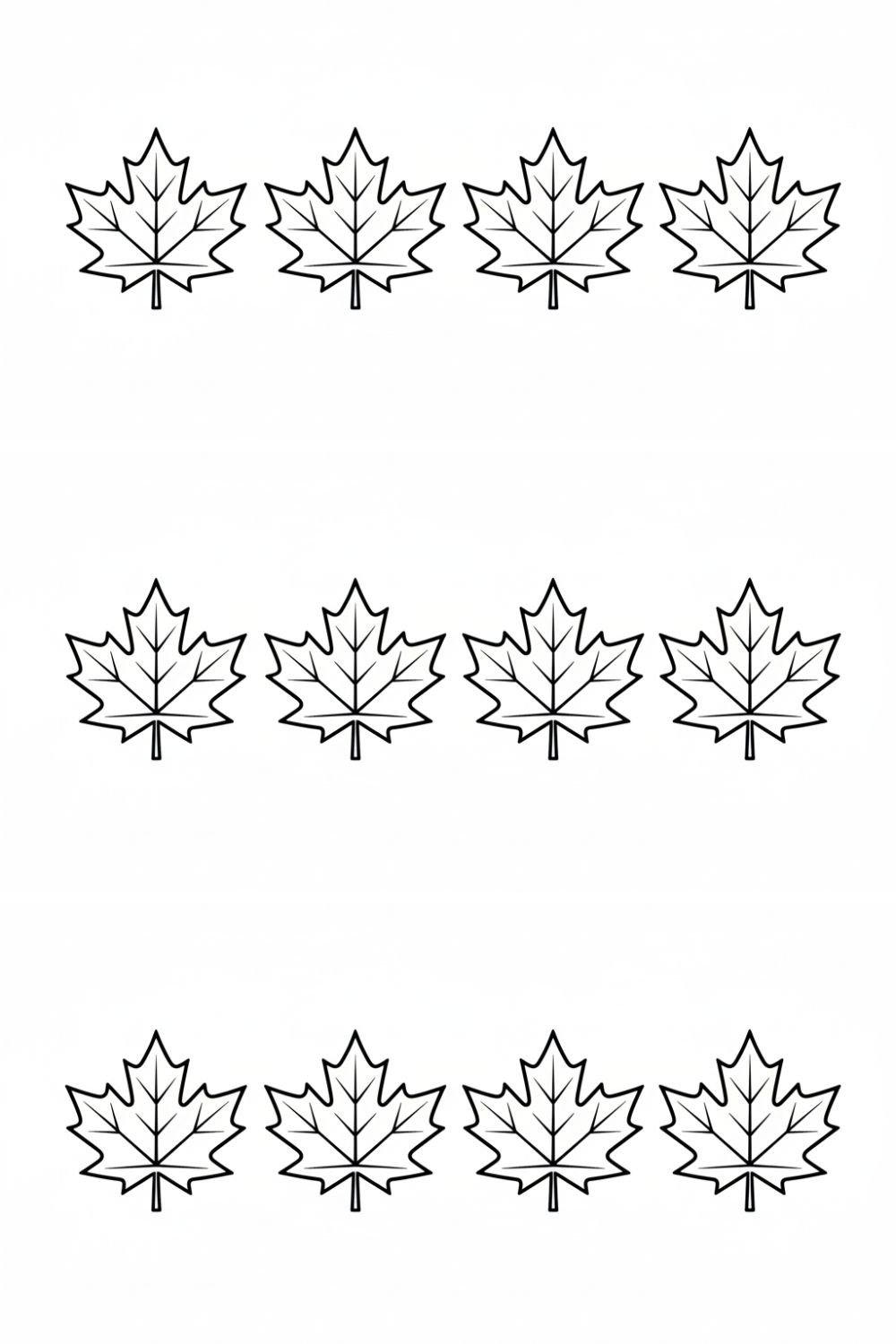 Fall leaf templates printable for autumn crafts and coloring