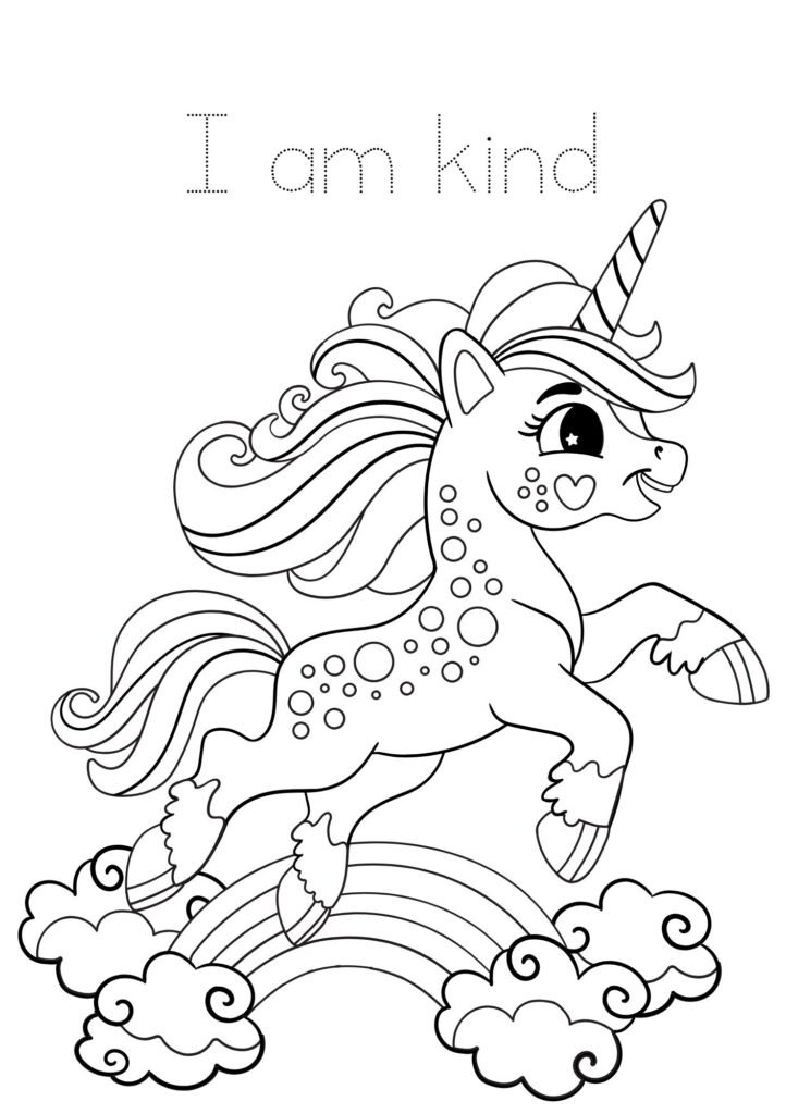 mermaid unicorn coloring pages printable