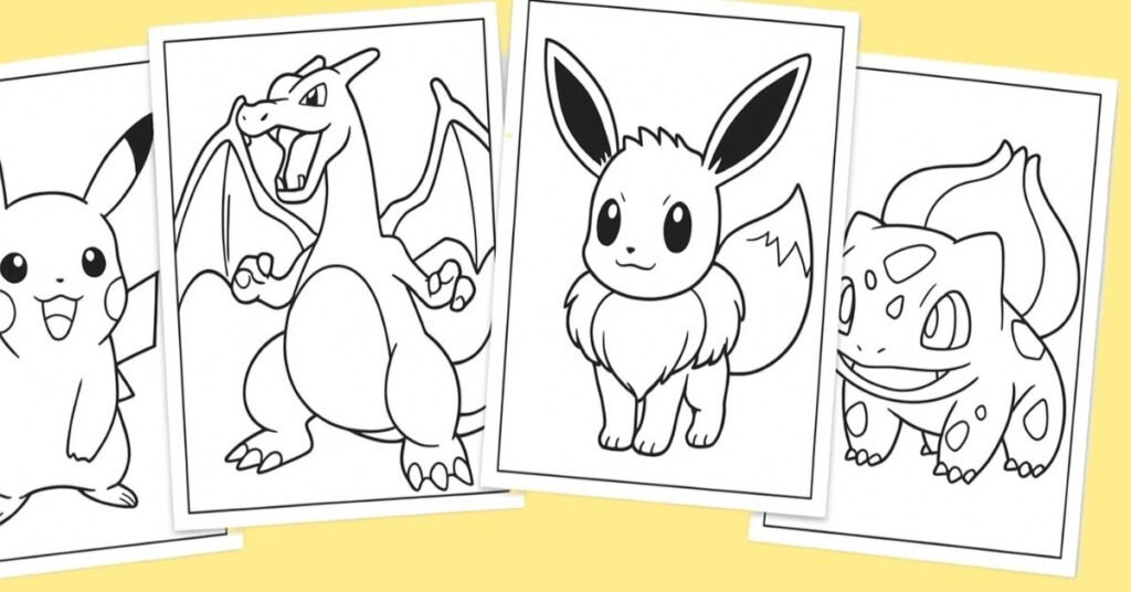 pokemon printable coloring pages