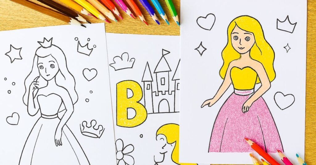 princess coloring pages printable