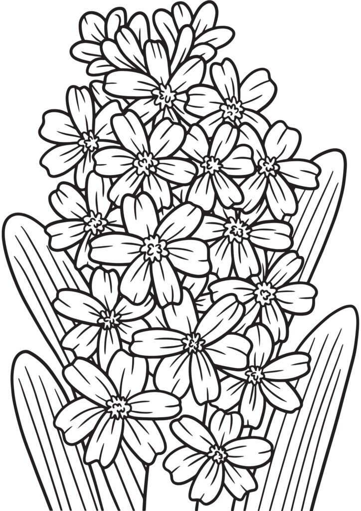 printable colouring pages flowers