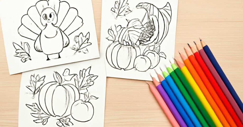 thanksgiving coloring pages