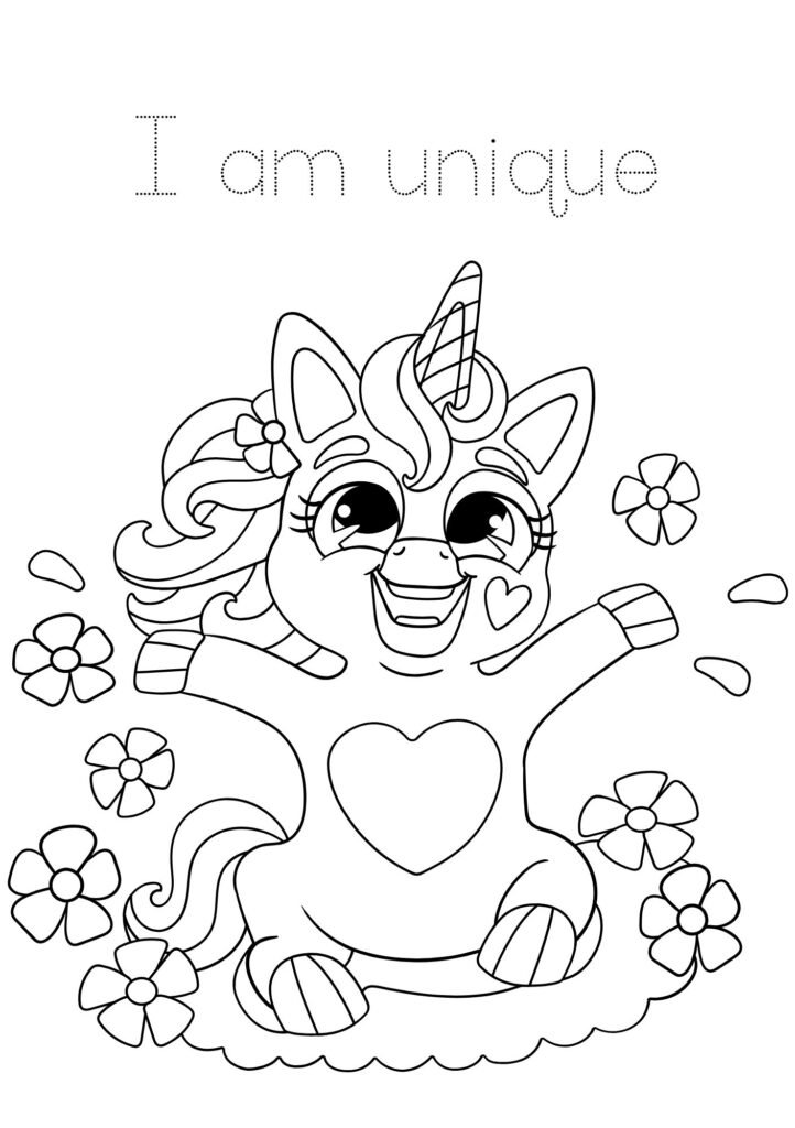 unicorn and butterfly coloring pages printable