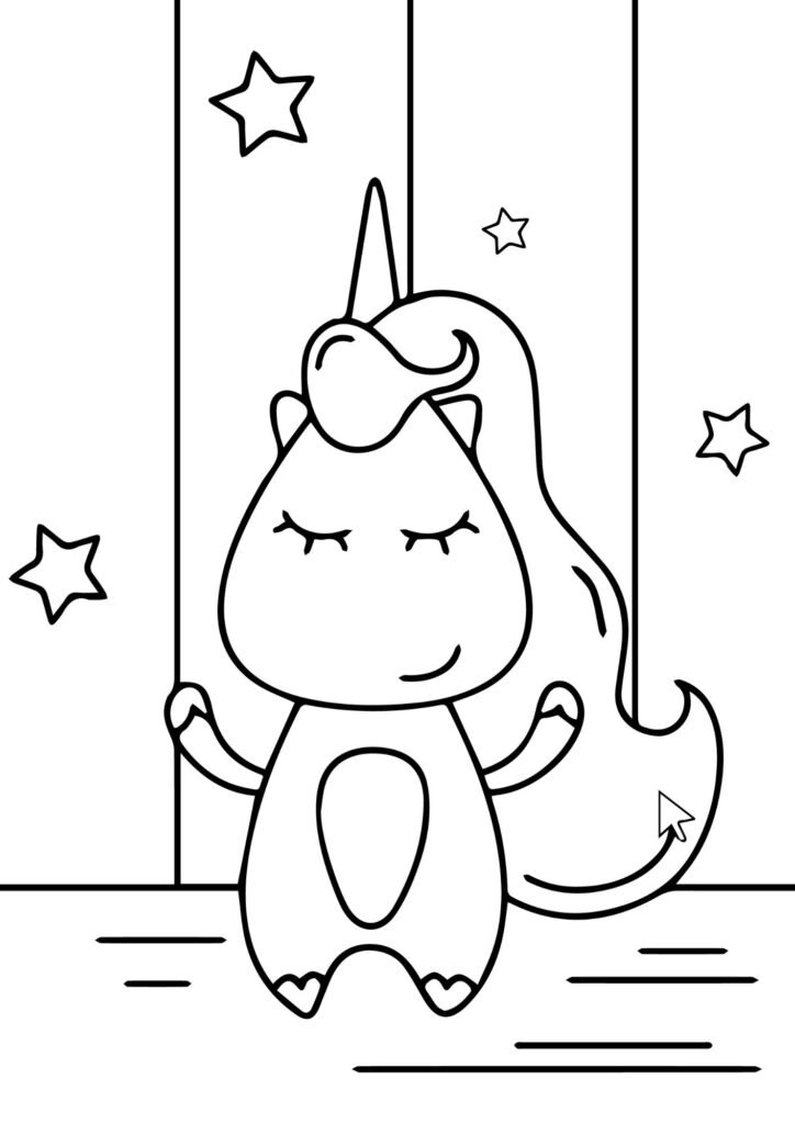 unicorn cake printable coloring pages