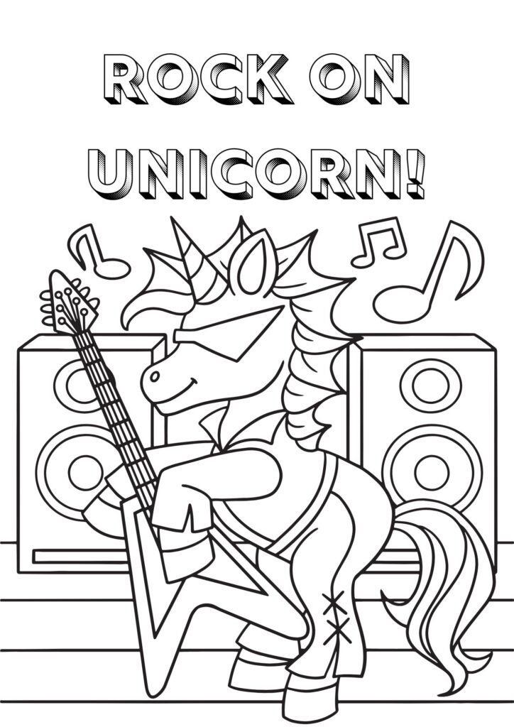unicorn coloring pages