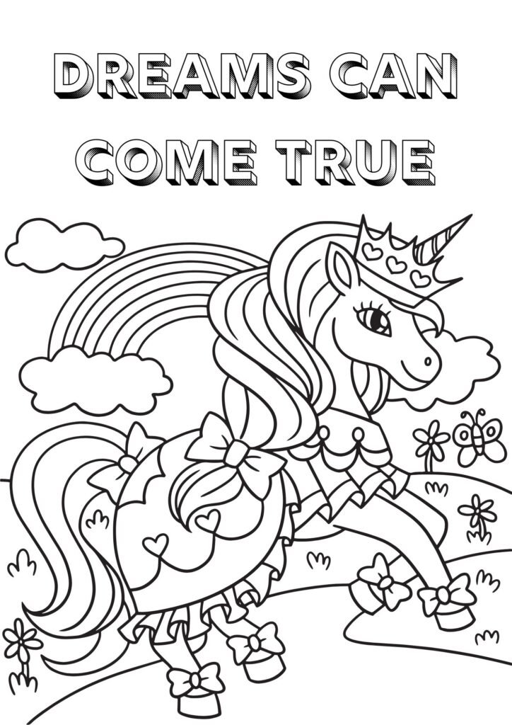 unicorn coloring pages for print