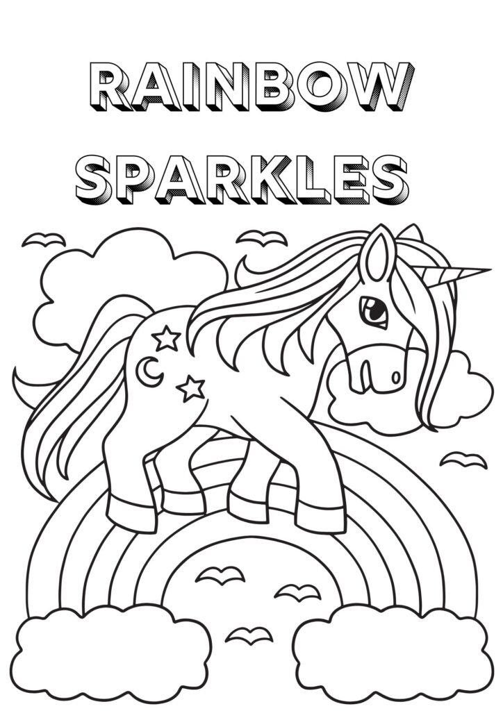 unicorn coloring pages free
