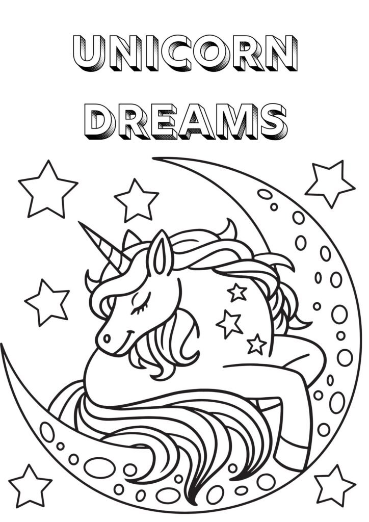 unicorn coloring pages pdf