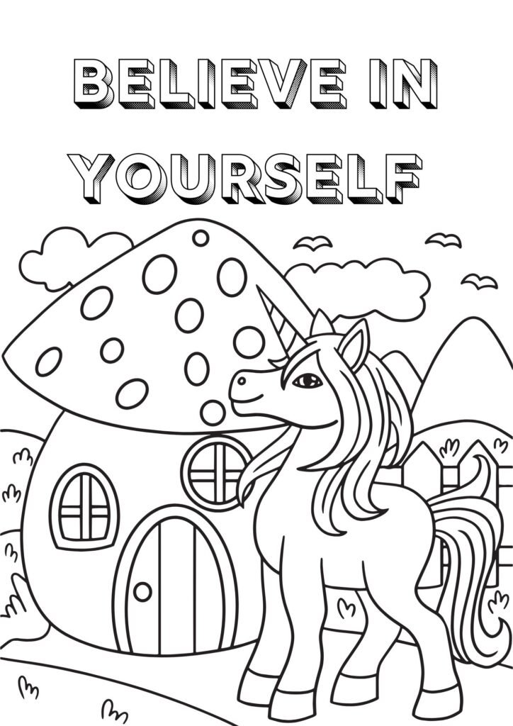 unicorn coloring pages printables